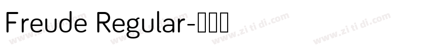Freude Regular字体转换